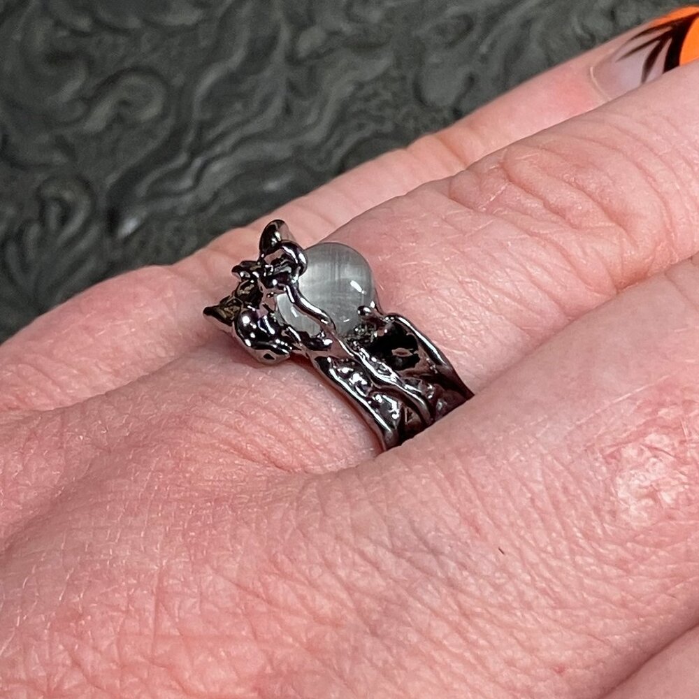 Moon And Clouds Adjustable Ring - image 8